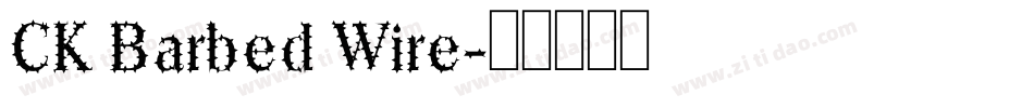 CK Barbed Wire字体转换